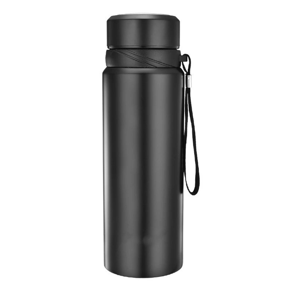 Langanhaltend heiß - kalt: 1L Edelstahl-Thermosflasche BPA-frei für Outdoor - Büro