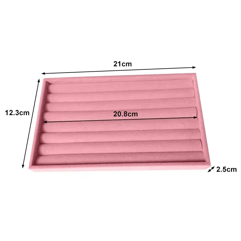 Samt Organizer Schmuckbox mit Schubladen für Ohrringe Armbänder Ringe