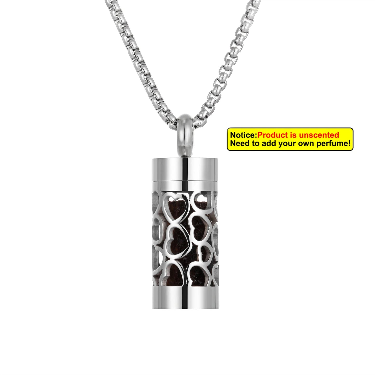 Edelstahl Aromatherapie Anhänger mit Engelsflügel Design