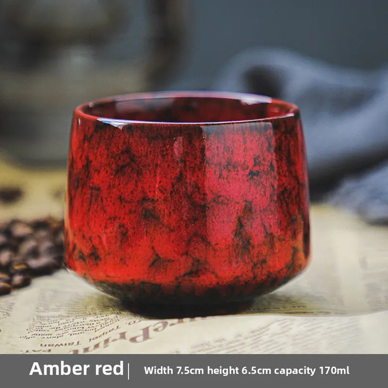 Kleine Keramik Kaffeetasse mit persönlichem Handwärmer-Yabubestshop