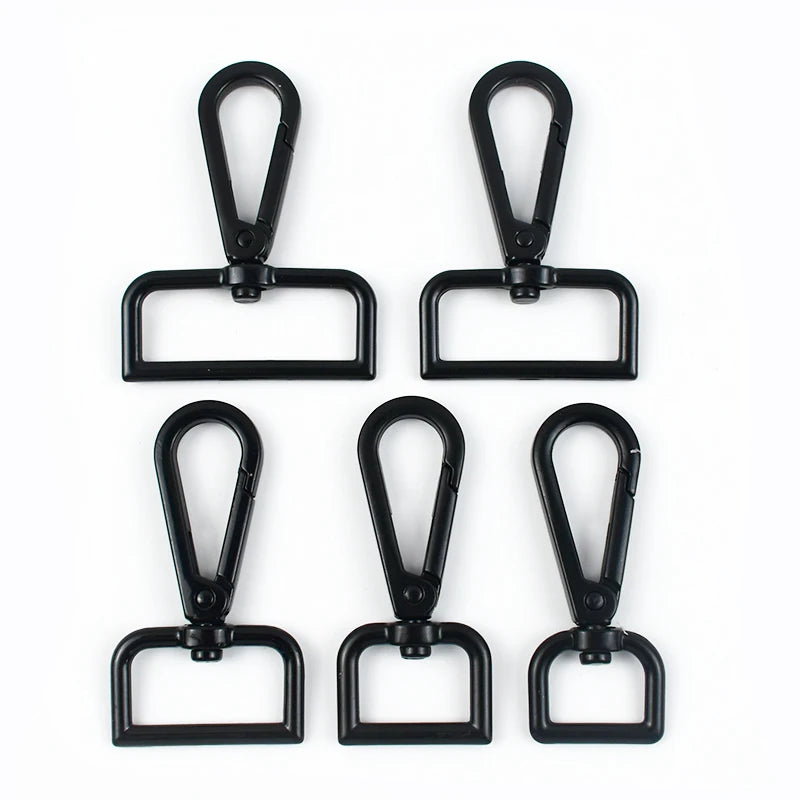 Metall Karabiner Schnallen Set 20-50mm für Tasche Gurt DIY drehbarer Clip