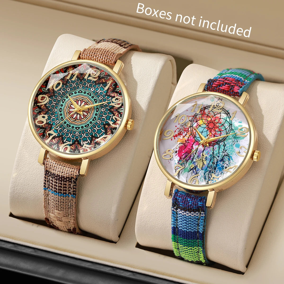 Elegante Damen Quarzuhr mit Lederband und Arabischem Zifferblatt-Yabubestshop