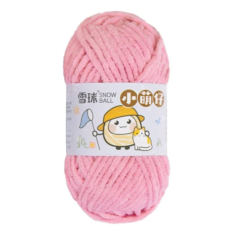 Weiches dickes Chenille Strickgarn 50g für DIY Schal Mütze Pullover