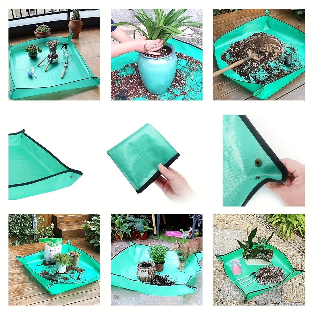 Faltbare wasserdichte Umtopfmatte in extra großer Größe für Pflanzen