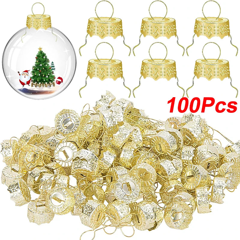 Weihnachts-Ornament Kappen in Rundform als Ersatz für Baumdeko