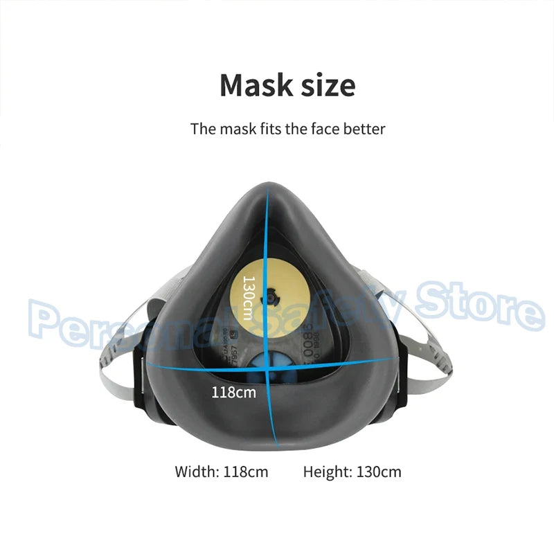 Schutz - Komfort: Wiederverwendbare Atemschutzmaske mit Staub- - Gasfilter