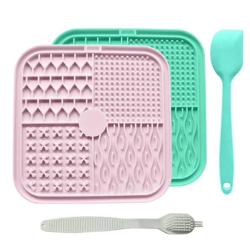 Beruhigende Leckmatte für Hunde mit Saugnapf – Langsames Füttern