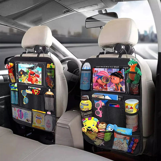 Rücksitz-Organizer mit Tablet-Halterung und mehreren Taschen für Familienautos