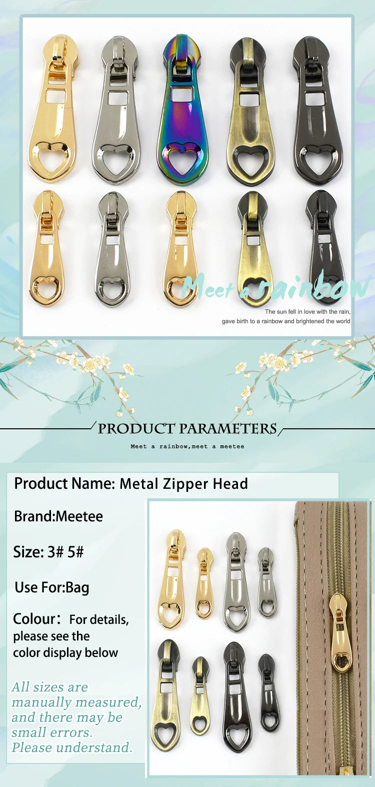 10/30 Stück Nylon Reißverschlusszieher Zipper Schieber Metall Zinklegierung-Yabubest - Home & More