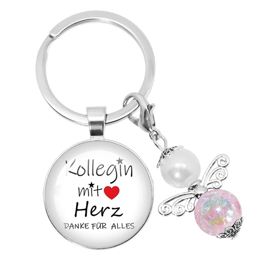 Personalisierbarer runder Schlüsselanhänger für besondere Anlässe