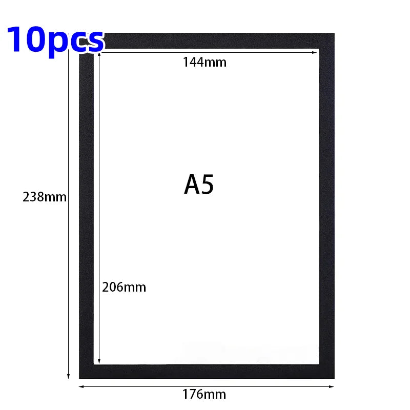 Magnetische Poster Rahmen 5 10 20 Stück Selbstklebend A4 A5 A6 Wand