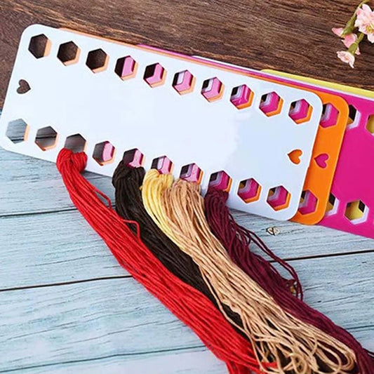 Set 5 Kunststoff Fadenspulen für Kreuzstich Stickerei und Nähen Zubehör