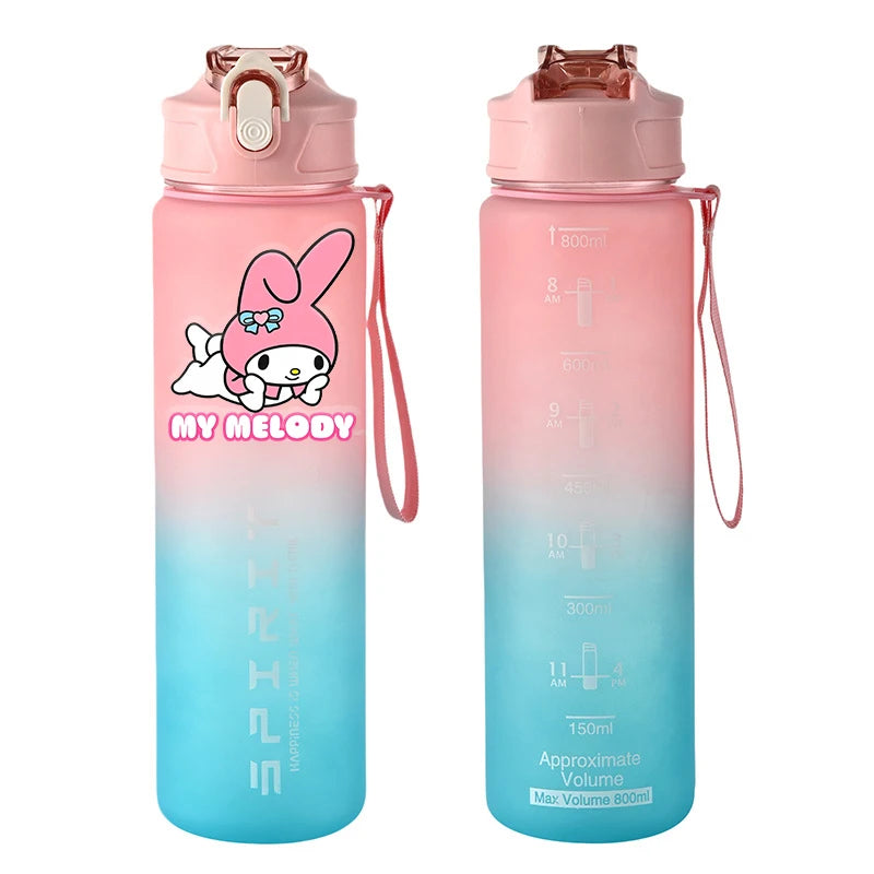 Sport Trinkflasche 800ml auslaufsicher für Fitness - Outdoor Reisen