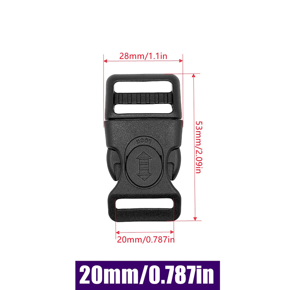 Vielseitiger Verschluss aus Kunststoff mit Schloss für Rucksäcke Gepäck