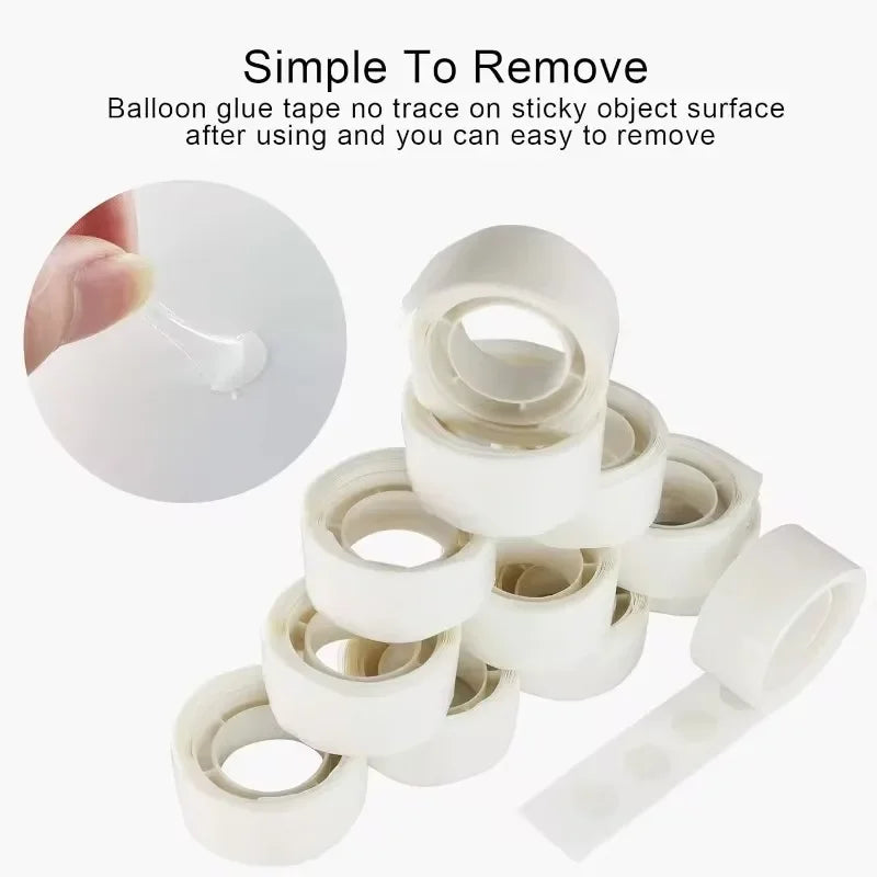 Abnehmbare Doppelseitige Klebepunkte für Ballon Deko - DIY – Klar - Vielseitig