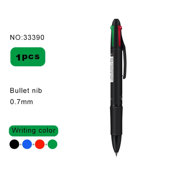 4in1 Kugelschreiber mit 0,7mm Spitze für Schule und Büro