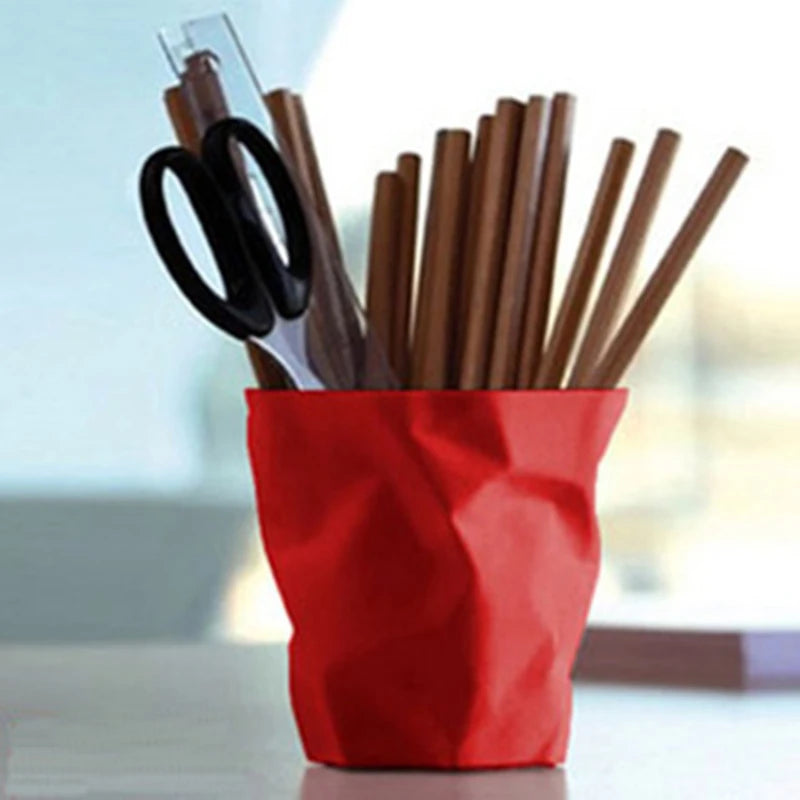 3 Farben Stifthalter Kunststoff Blumentopf Stiftehalter Schreibtisch Organizer
