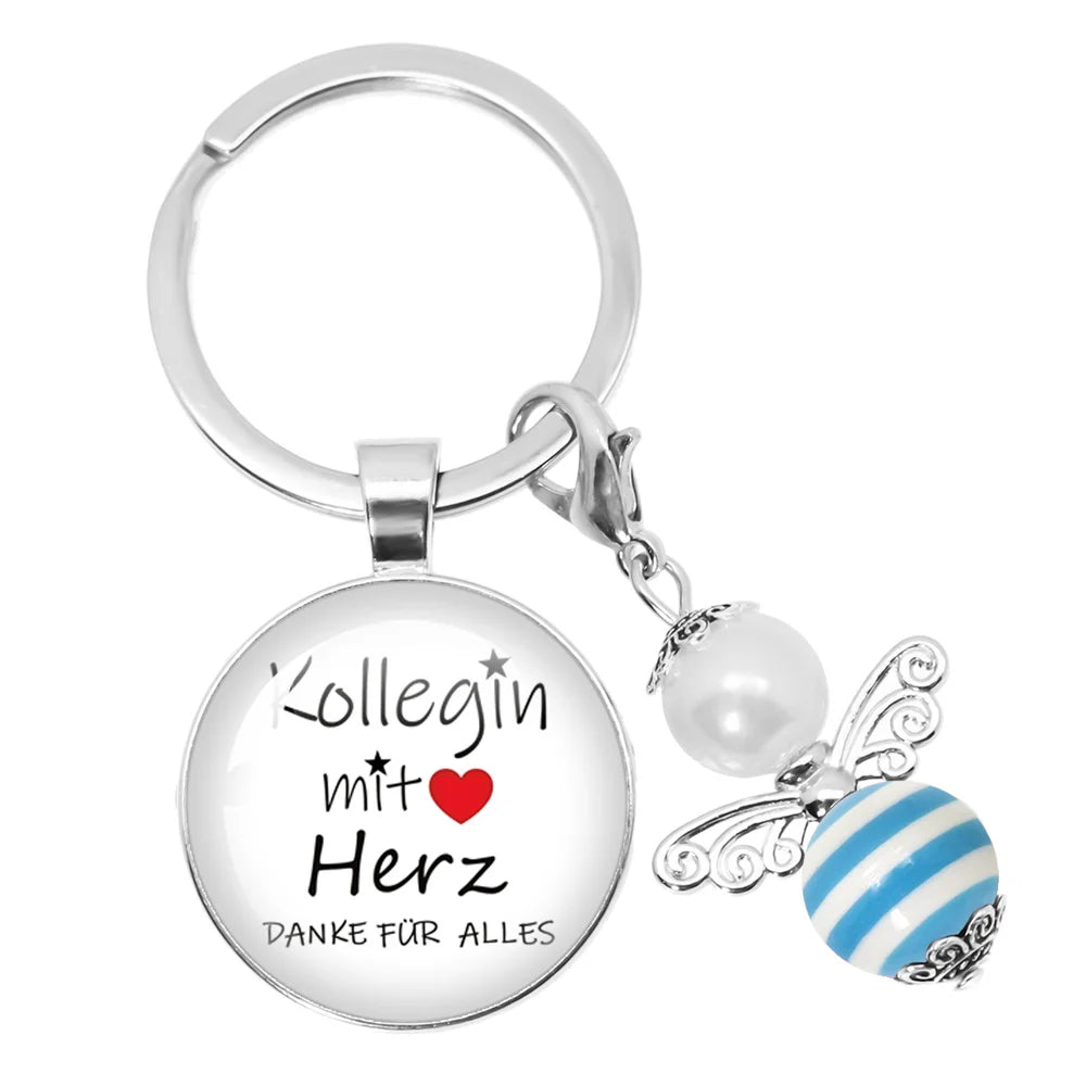 Personalisierbarer runder Schlüsselanhänger für besondere Anlässe