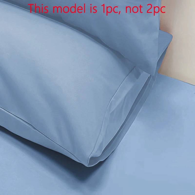 Mattierter einfarbiger Kissenbezug aus weichem Polyester mit Reißverschluss