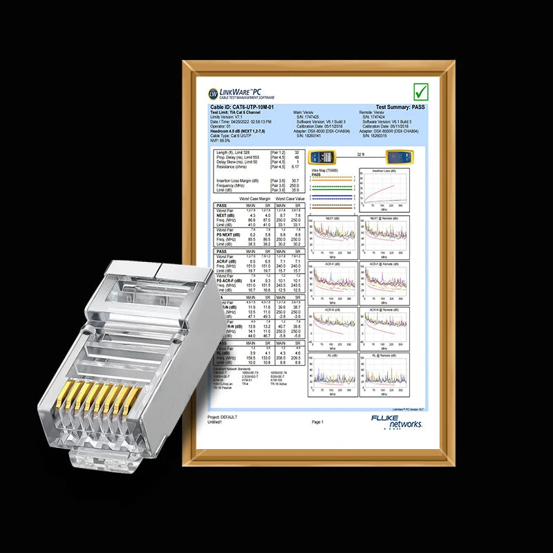 RJ45 Crimpstecker Pass Through für Cat6 Cat6A Netzwerkkabel einfach crimpen