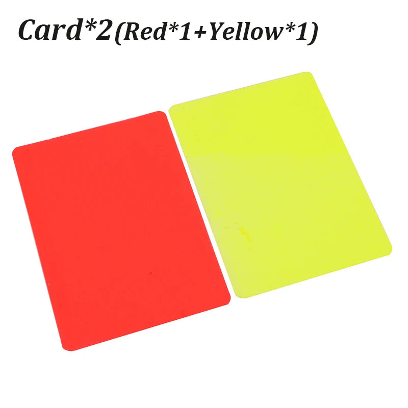 Schiedsrichter Set mit Warnkarten Pfeife und Notizbuch für Fußball