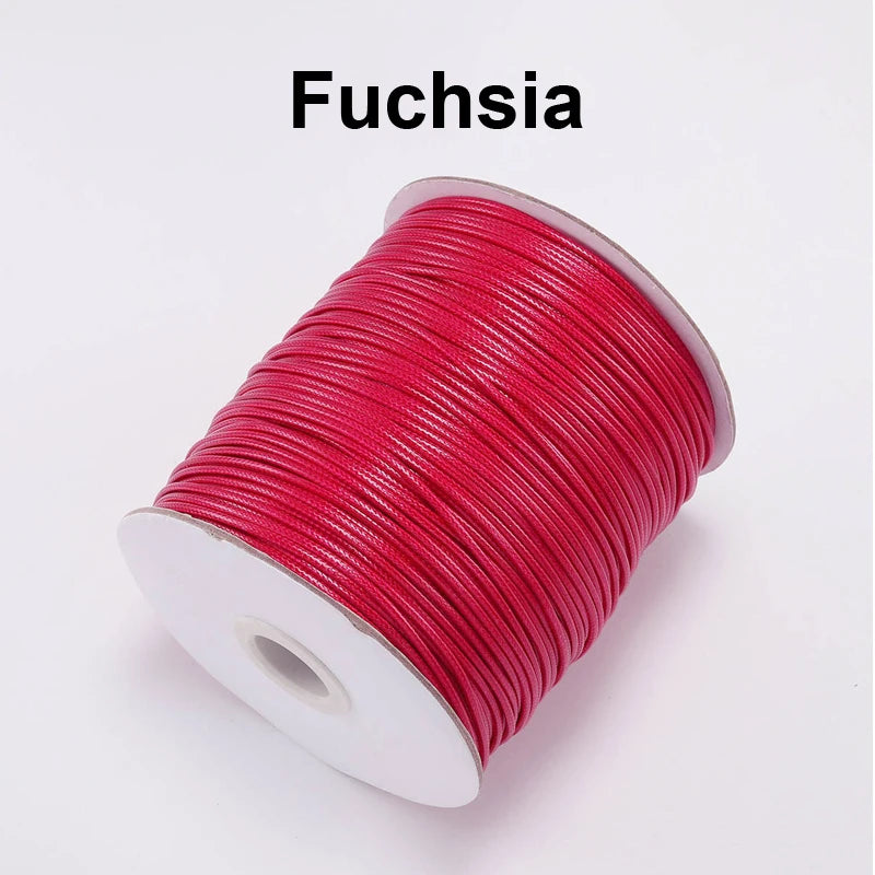 Vielseitige gewachste PU Leder Schnur für DIY Schmuck 20m