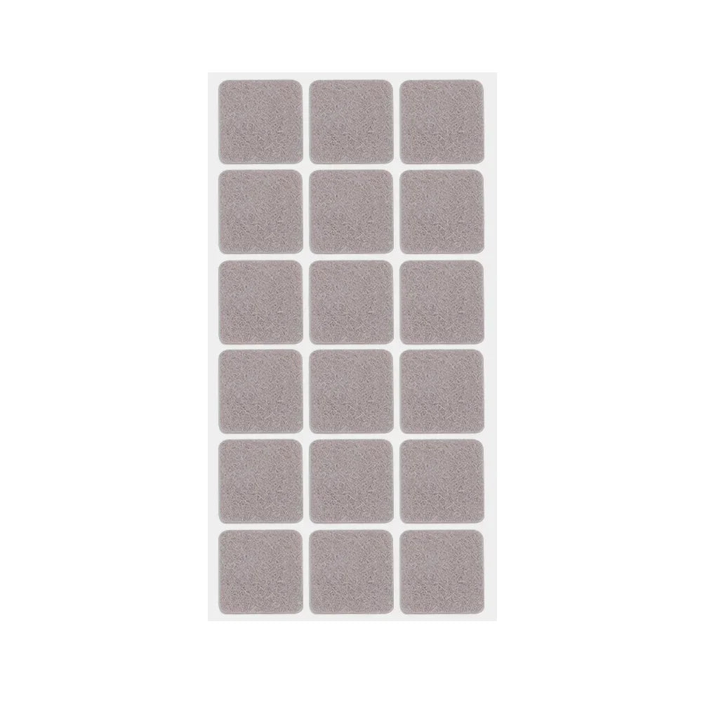 Möbelpolster Bodenschutz selbstklebend 18/180 St. Rund Schwarz/Beige