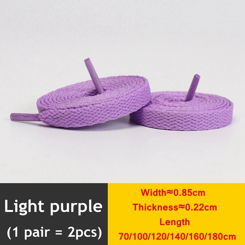 1 Paar flache verdickte Schnürsenkel für High-Top-Sneaker in 25 Farben