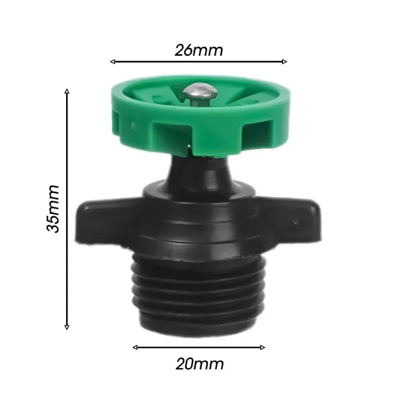 Automatische 360° Rotationsdüse für Gartenbewässerung, Kunststoff, 1-10 Stück