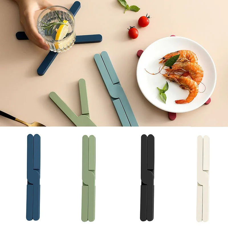 Silikon-Untersetzer faltbar rutschfest Hitzeschutz für Töpfe und Pfannen