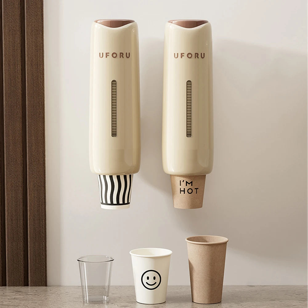 Wandmontierter Einweg Becherabzieher für Haushalt und Wasserspender