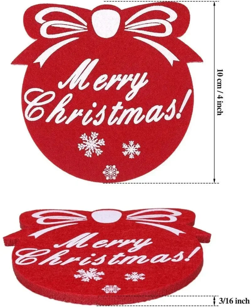 Filz Untersetzer Weihnachten Runde Tassenmatte Antirutsch