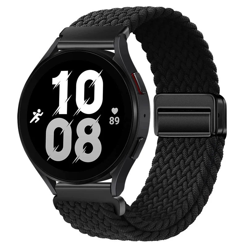 Magnetisches Nylonarmband 20/22mm für Smartwatches mit Schlaufenverschluss
