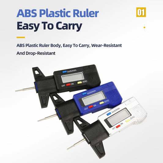 Digitale Reifentiefenmessgerät für Auto Reifen Profiltiefe Messwerkzeug