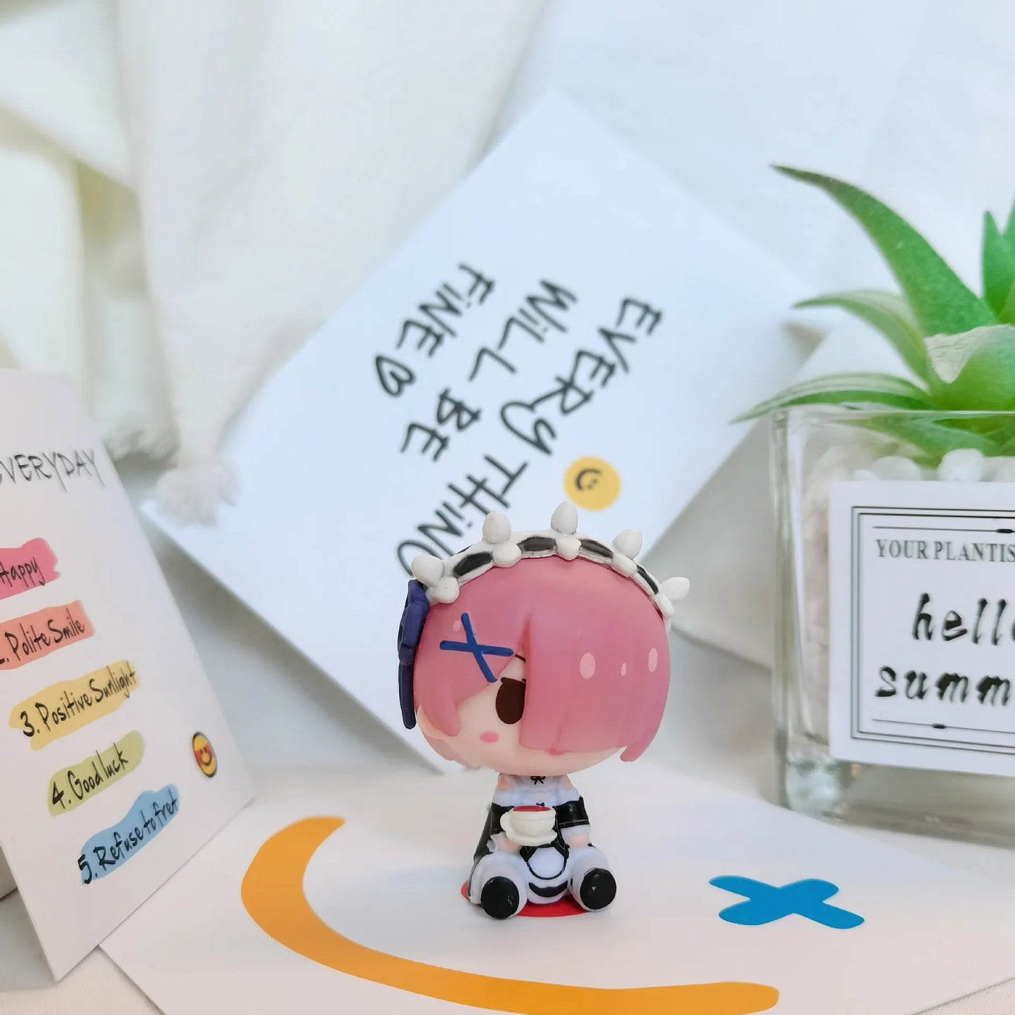 Niedliche Anime Figur Q-Version Dekoration für Büro und Zuhause