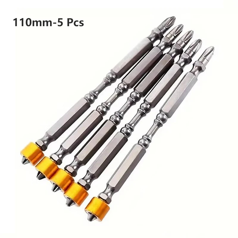 5/10 Stück PH2 magnetische Schraubendreher Bits 1/4 Zoll Sechskantschaft