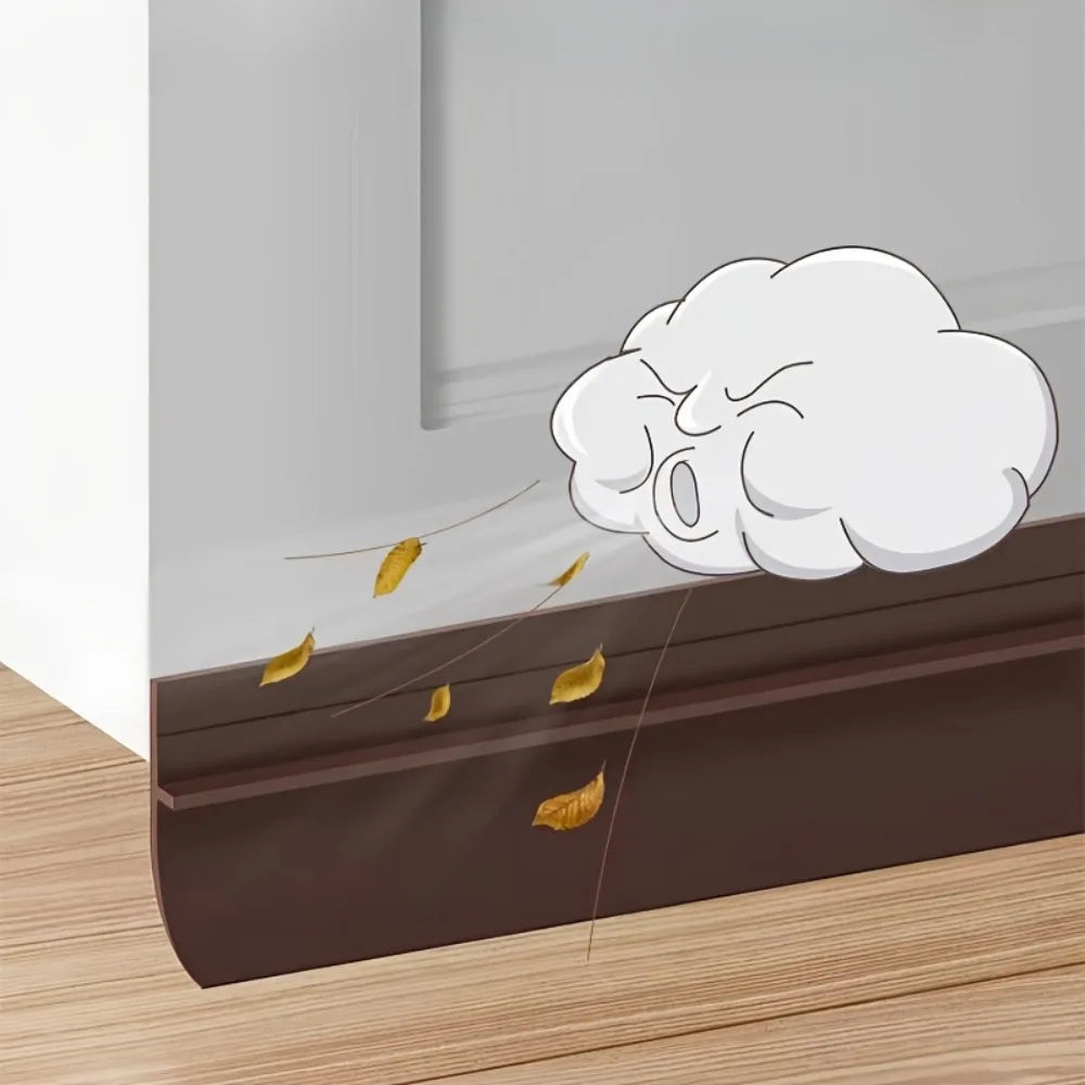 PVC Türbodendichtungsstreifen 90x3,6 cm selbstklebend schalldicht Lückenstopper