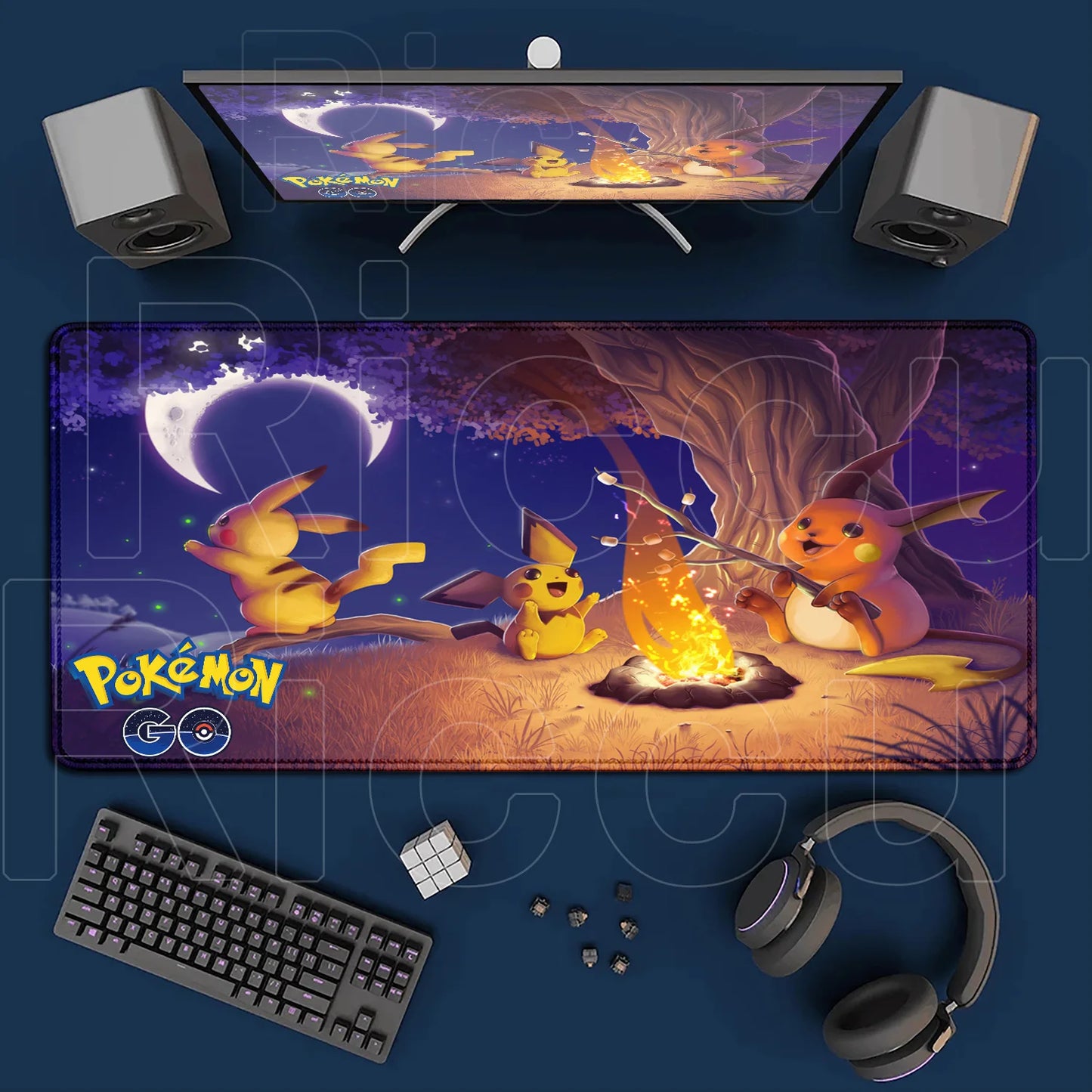 Extra Großes Gaming Mauspad 120x60cm Rutschfest Schreibtischunterlage XXL