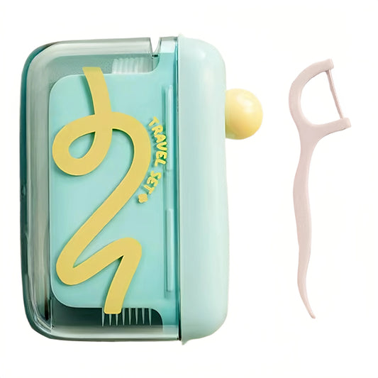 Tragbare Zahnseide Box mit Pop Up Spender für einfache Mundpflege