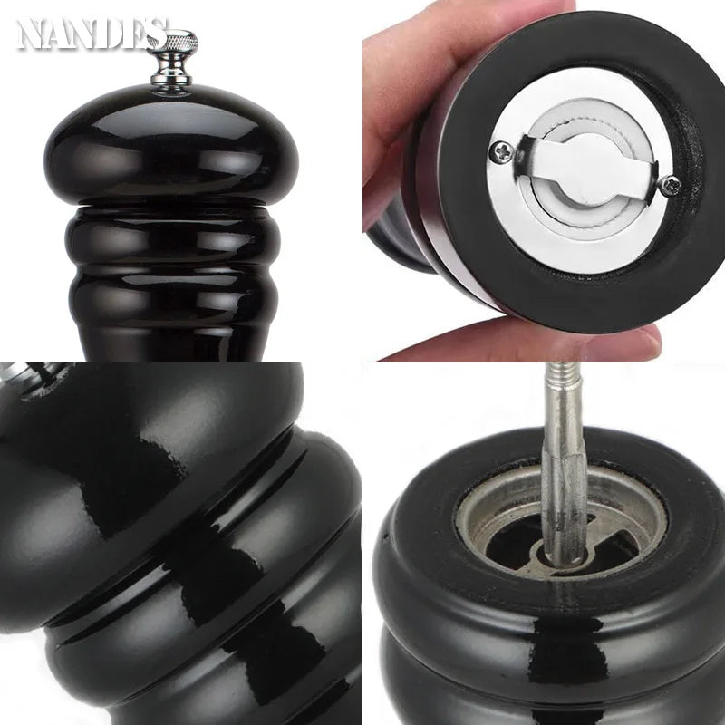 Manuelle 8 Zoll Holz Salz und Pfeffermühle mit Keramikmahlwerk