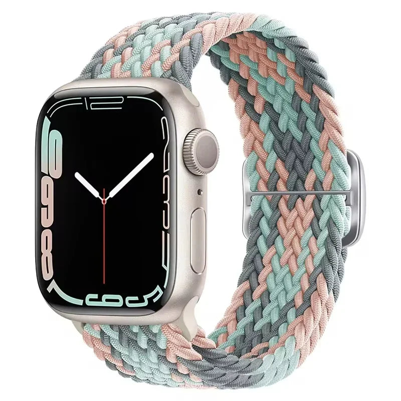 Geflochtenes Solo Loop Nylonarmband für Apple Watch Ultra und Serie