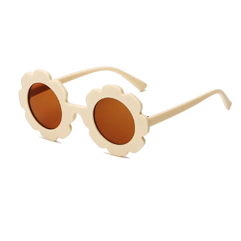 "Sonniger Schutz: Runde Sonnenblume Kinder Sonnenbrille mit UV400 für Kleinkinder"
