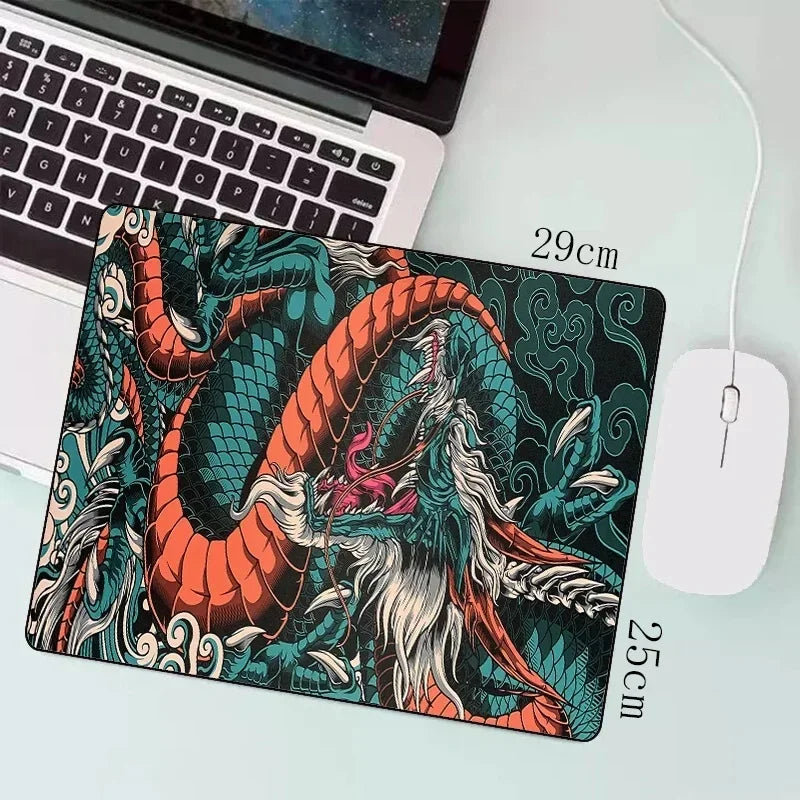 XXL Gaming Mauspad Japanischer Drache 900x400mm Speed Anime Schreibtisch