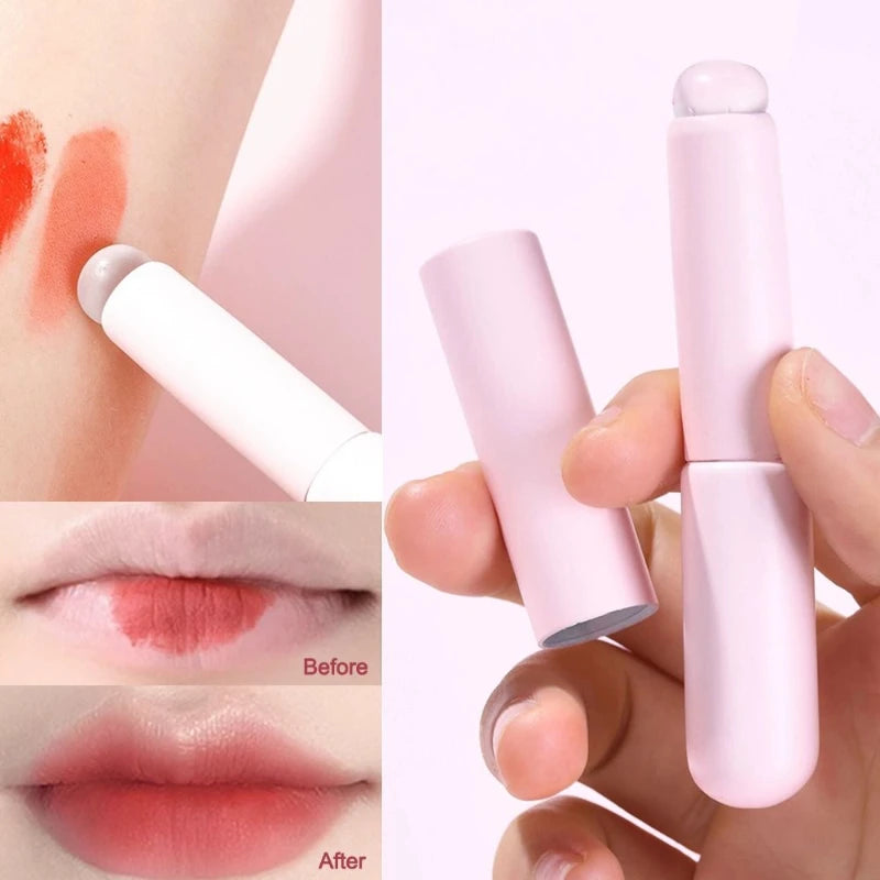 Wiederverwendbarer Silikon Lippenpinsel Applikator für Lipgloss Make-up