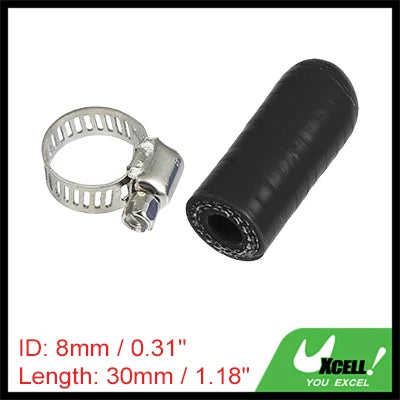 Auto Silikonschlauch Endkappe 6-40 mm Innendurchmesser 30 mm Länge schwarz