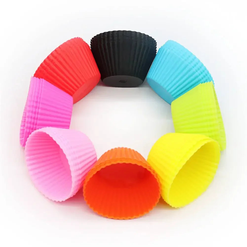 12-teiliges Silikon Muffin-Backform-Set – langlebig, geschmacksneutral