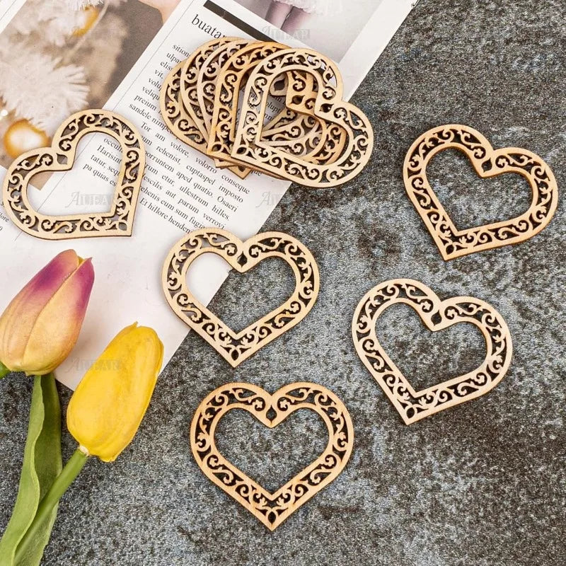 Kreative DIY Holzrahmen: 10 Stück Mini-Bilderrahmen naturfarben zum Basteln