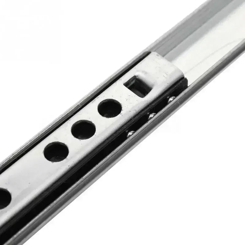 Robuste Stahlkugelschiene für Schubladen – 17 mm Breit, Lange Auswahl