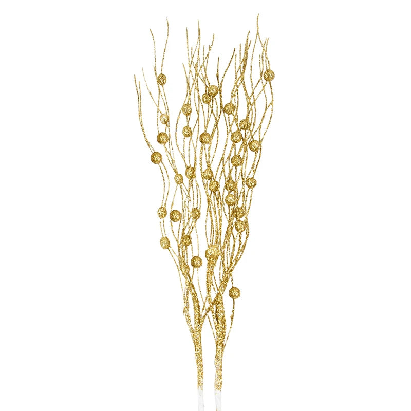 Glitzernde Künstliche Beeren Zweige für Weihnachts- und Neujahrsdeko