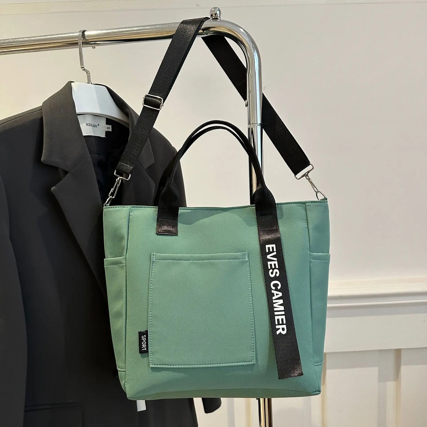 Nylon Damen Handtasche Campus Student Tote Wasserdichte Schultertasche